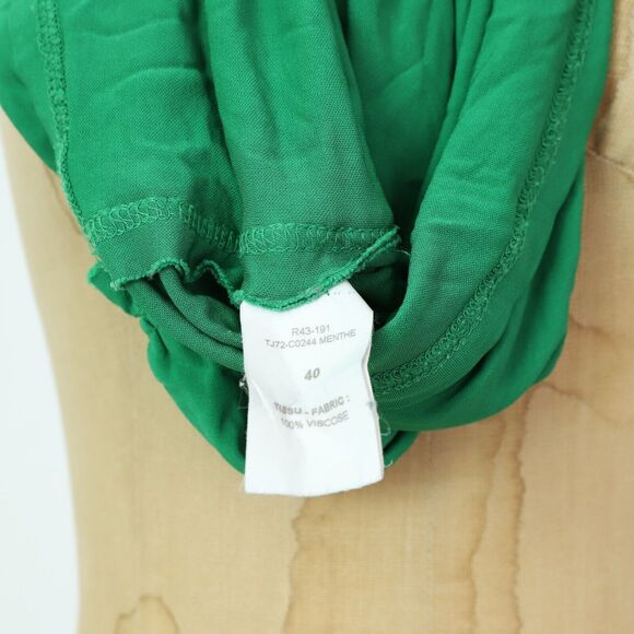 ATLEIN Leger Mini Dress FR 40 (Fits S or M) Green Bodycon Party Cowl Neck EUC B9 - Picture 6 of 6